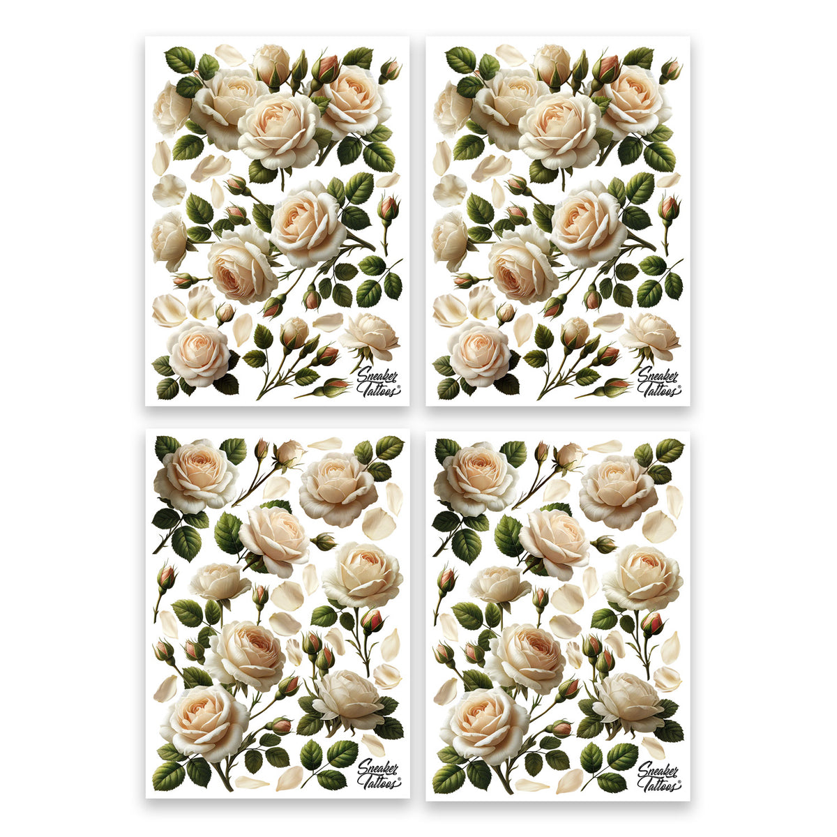 Champagne Roses Sneaker Tattoos®