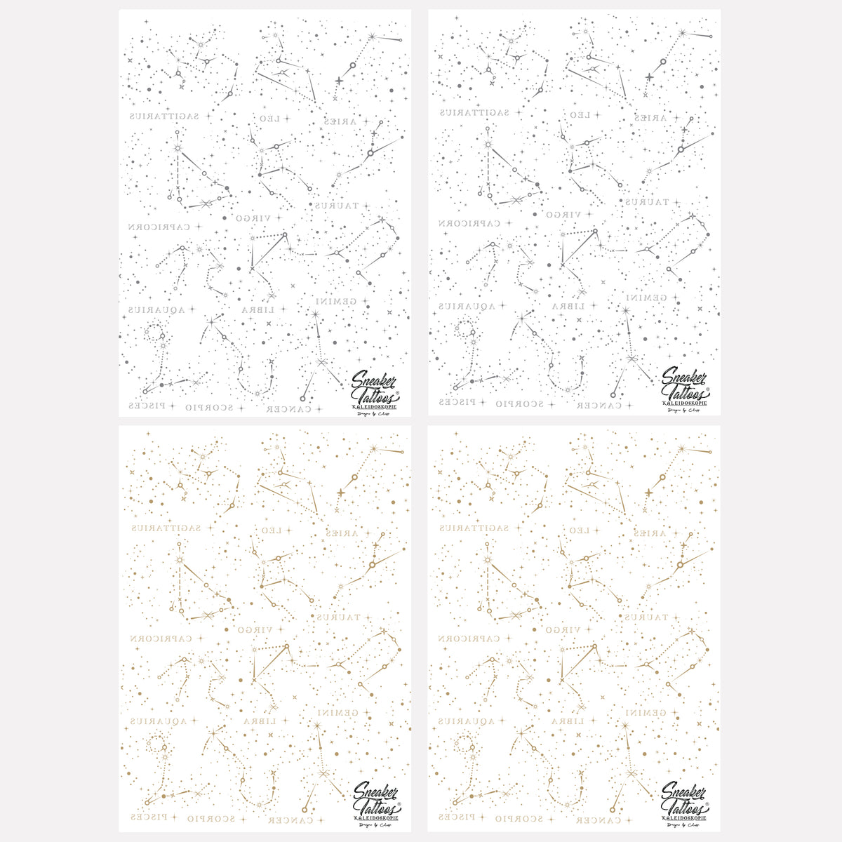 Metallic Stargazing Sneaker Tattoos®