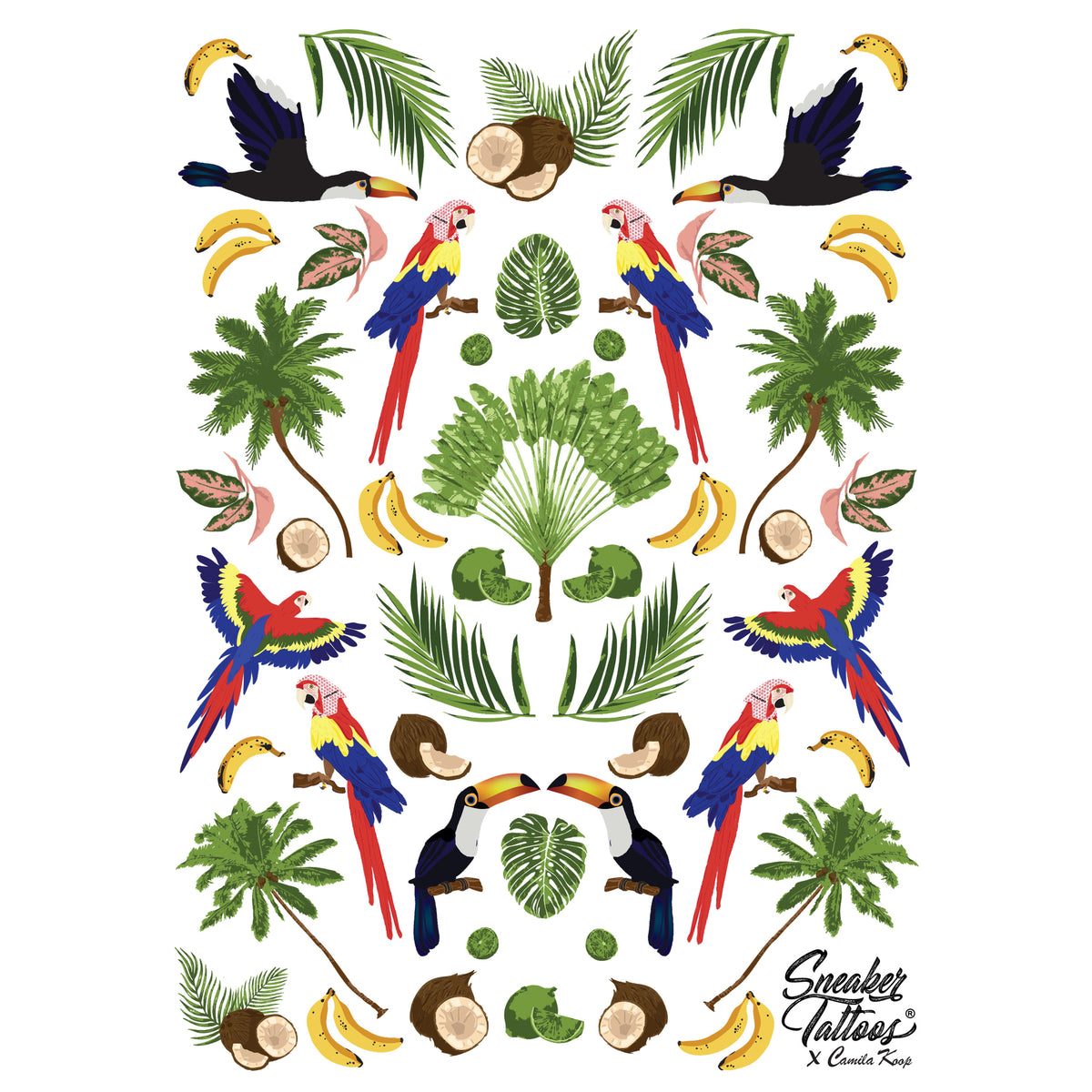 Tropical Island Sneaker Tattoos®