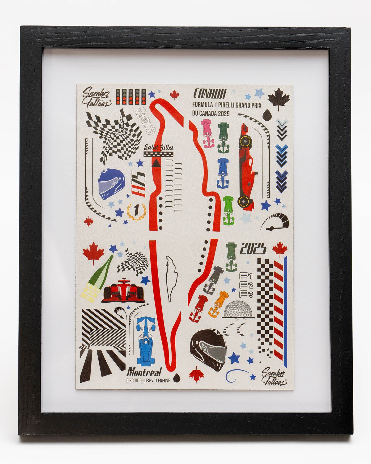 Limited Edition Montreal Formula 1 Grand Prix Mini Tattoo Set 2025